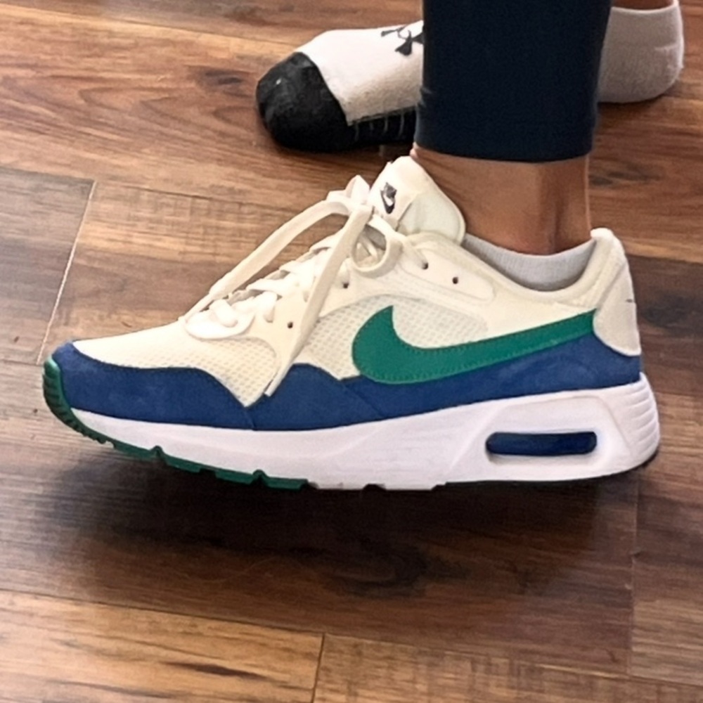 Nike Air blue and green, size 10